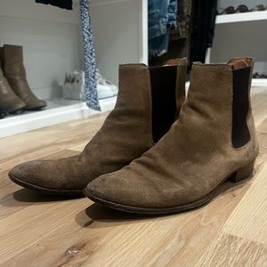 Saint Laurent Suede Chelsea Boot